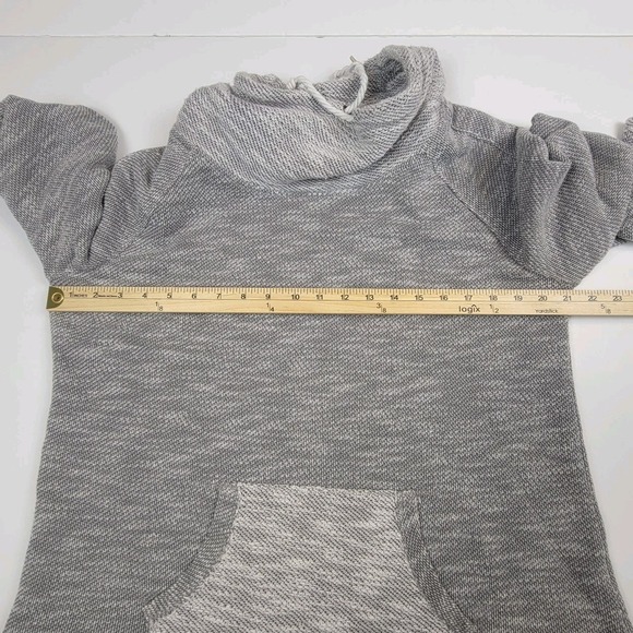 KENSIE Performance Cowl Neck Sweater Quick Dry XL Roll Sleeve Kangaroo Pocket - Picture 3 of 5